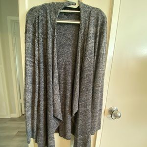 Barefoot dreams L/XL blue heather cardigan